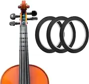 3 Rolls Violin Fingering Tape, 3mm Violin Finger Tape Cello Violin Fingerboard Stickers Finger Guide for Violins & Various Orchestral Instruments Fretboard Note Positions (Black)