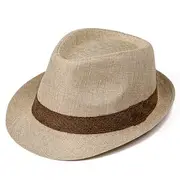 Men's Kentucky Derby Hat Sun Hat Bowler Hat Black Dark Gray Linens Fashion Casual Street Daily Color Block Sunscreen Breathable