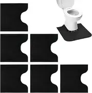 Commode Potty Training Mats - Toilet Mat Absorbent Training Mat | Deodorizing Reusable Commode Mat Rounded Soft Toilet Rug for Bathroom