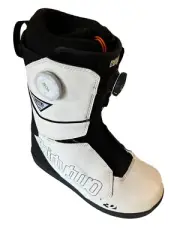 Thirtytwo Lashed Double BOA Men's Snowboard Boot Size 9 White/Black