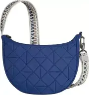 Travelon Boho Anti-Theft Crescent Crossbody, Lush Blue