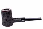 Briar Tobacco Smoking Pipe, classic POKER shape, Metal Filter (Rust)