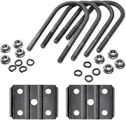 U Bolts for Trailer Axles, Plate Spring Bolts Axle U Bolts, U-Bolt Kits with Nuts, Axle Bolt Replacement Trailer Axle Parts for 5, 200-7, 000 Lb Trailer Axles