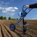 63 CC Wheelbarrow Post Hole Digger Petrol Posthole Earth Auger Fence Borer Drill