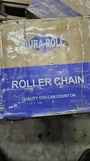 Dura Roll #60-1 Riv Riveted Single Strand 3/4"Pitch Roller Chain ANSI 10' FT