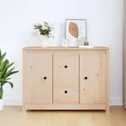 Sideboard 100x35x74 cm Solid Wood Pine vidaXL