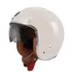 ASTONE 安全帽 SP7-RETRO 素色 乳白 皮革 內墨鏡 雙D扣 半罩 復古帽 《比帽王》