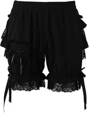 [Riismen] Women's Lace Ruffles Lolita Bloomers Pettipants Victorian Pumpkin Shorts Safety Underpants