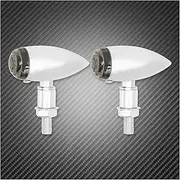 Turn Signal Indicator Motorcycle Chrome Front Turn Signal Running Bullet Light for Touring Road King Sportster 883 Iron Softail Dyna Cruiser