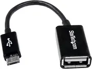 StarTech.com 5-Inch Micro USB Male to USB A Female On-The-GO Host Adapter (UUSBOTG)