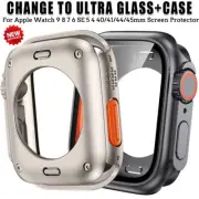 Screen Protector Cover for Apple Watch 45mm 44mm 40mm 41mm Hard PC Front Rear Bu