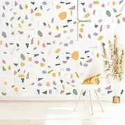 DIY Irregular Marble Wall Stickers, Water Proof and Removable Wall Art Stickers, Wall Murals for Living Room Bedroom Background, 10 Pieces PVC Wallpaper 30 * 22cm.