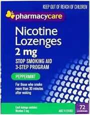 Pharmacy Care 2mg Peppermint Nicotine 72 Lozenges