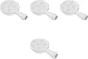 Angoily 4 Pcs Escargot Plate with 6 Holes Snail Cooking Dish Ceramic Snail Serving Bowl French Escargot Plate Sturdy Ceramic Plate