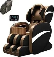 Home Massage Chair, Comfortable Recliner Elderly Welcome Leisure Recliner Gift HiFi Level Music Commuter(Black)