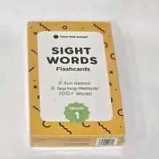 NEW 1st Grade Sight Words Flash Cards Think Tank Scholar 100+ Words, 6 Games