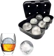 Silicone round Ice Cube Mold, round Ice Cube Trays for Freezer with Funnel, Easy