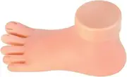 AUTSUPPL Professional Nail Art Foot Model Practice Training Tool Real Skin Feel Lightweight for Easy Use