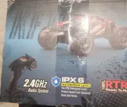 Q901 1:16 2.4G 4WD High Speed 52km/h Brushless Monster Truck RC Car RTR Red