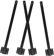 HOMOCONO 1 Set String Metal Fence Post Stakes for Outdoor Lights Shepherds Hooks for Outdoor Outside Holder Bracket Stand for Pole Poles Rods Hang Large Hanging Patio Garden Rod