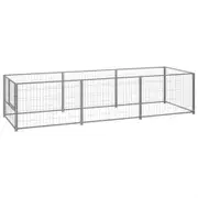 Dog Kennel Silver 3 m² Steel