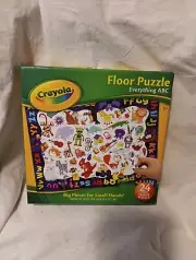 Crayola BIG PIECE KIDS Floor Jigsaw Puzzle Everything ABC 24 Pieces New Sealed