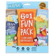 Hoyle 6 in 1 Fun Pack Card Games for Kids Go Fish, Memory, and More