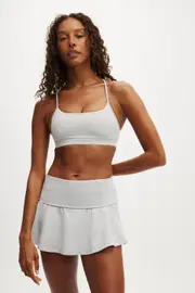 [Body] Body - 365 Keyhole Crop - Light grey marle M LIGHT GREY MARLE