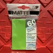 Ultra Pro 60 LIME GREEN PRO-MATTE Small Size Deck Protector Gaming Card Sleeves