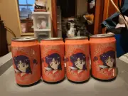 Sailor Moon Crystal - Ocean Bomb - Sparkling Water Strawberry Flavor Lot Of 4