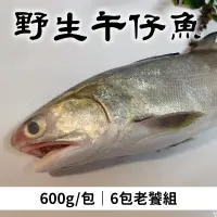 在飛比找台灣好農優惠-(6包組)【海星星】野生午仔魚600g/包(2尾/包)