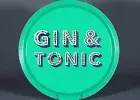 ASTA BARRINGTON For Jamida GIN & TONIC Melamine Birch Wood Round Tray Sweden 15"
