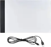 EZONEDEAL Portable LED A4 Light Box Light Pad Drawing Tracing Light Box Stencil Tattoo Animation Diamond Painting Light Pad with USB Power Cable for Kids Adults