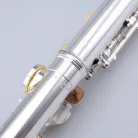 在飛比找Yahoo!奇摩拍賣優惠-下殺-笛子長笛純銀 樂器正品  17孔 開孔 958純銀長笛