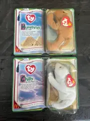 Ty Beanie Babies Humphrey + Chilly Legends McDonalds RARE Free Shipping