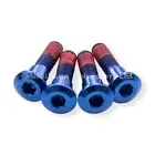 4x Triumph Speed Four Blue Titanium Rear Disc Rotor Bolts Threadlock