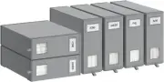 Fixwal 6 Pack Bed Sheet Organizers and Storage Foldable Box for Linen Grey