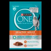 Purina One Adult Chicken In Gravy Wet Cat Food Pouches