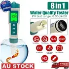 8 In 1 Digital PH & Salt Tester Saltwater Pool PH & Salinity Test Meter Portable