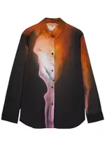 Stine Goya Sophia Printed Satin Shirt - Black - S (UK8-10 / S) S (UK8-10 / S)