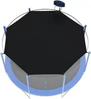 Trampoline Shade Cover for 10 Ft, Trampoline Cover, Sun Protection Trampoline Cover Foldable Trampoline Canopy with 8 Click Straps for Outdoor, Trampoline Shade Cover 10 Foot
