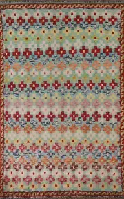 Gabbeh Kashkoli 3x5 Oriental Rug Hand-made Wool Carpet