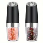 2pcs, Electric Salt And Pepper Grinder Set, Spice Grinder, Adjustable Coarseness