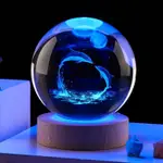 CRYSTAL BALL COLORFUL LIGHTS INTERNAL CARVING GALAXY SERIES