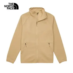 【The North Face 官方旗艦】北面男款卡其色防風防潑水輕量風衣｜83S6N51