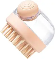 ORFOFE Puppy Pet Massage Bath Brush Cat Grooming Brush with Shampoo Dispenser Compact Dog Bath Scrubber for Refreshing Comfortable Pet Cleaning Experience