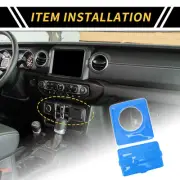 Cigarette Lighter USB Socket Panel Cover Trim for Jeep Wrangler JL Light Blue