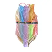 New Shade Critters Girls Size 7 Sherbert Rainbow One Piece Bikini Nordstrom