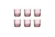 BORMIOLI ROCCO AMERICA 20s 300ml ROCK DRINK GLASSES SET 6 - LILAC