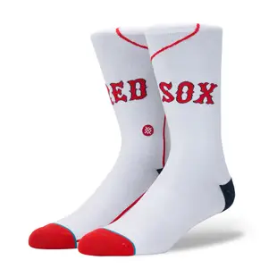 美國 STANCE RED SOX HOME 男襪 休閒襪MLB波士頓紅襪隊主場球衣款M545A18RSH WHT（M）